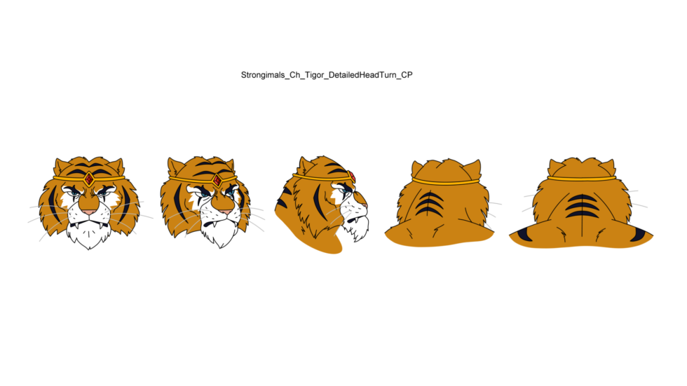 STRONGIMALS CH Tigor DetailedHeadTurn CP LexiSketch